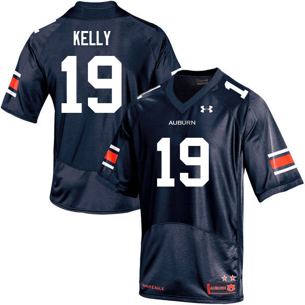 Auburn Tigers Men's Omari Kelly #19 Navy Under Armour Stitched College 2022 NCAA Authentic Football Jersey UNH3474IV